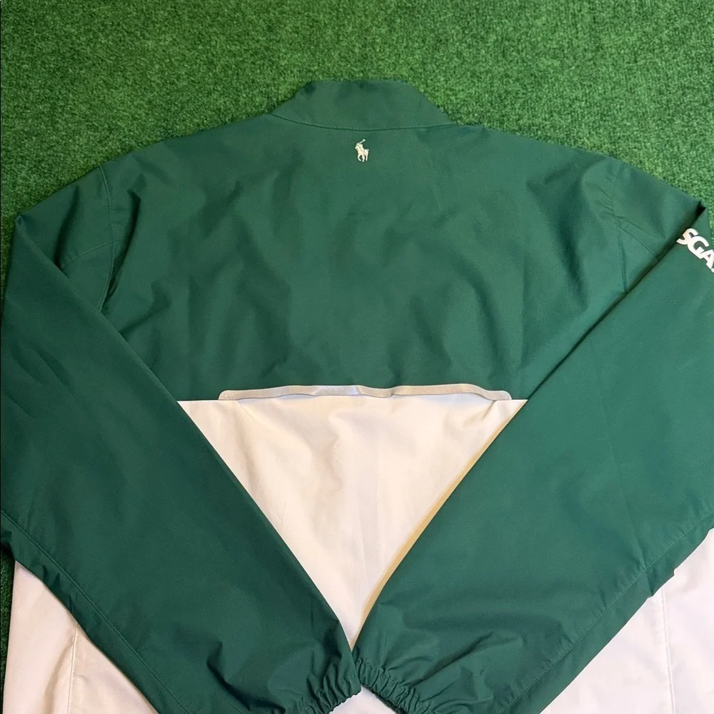 Polo Golf Ralph Lauren Full Zip Weatherproof Jacket (Green & White / Size Large) - Picture 7 of 7